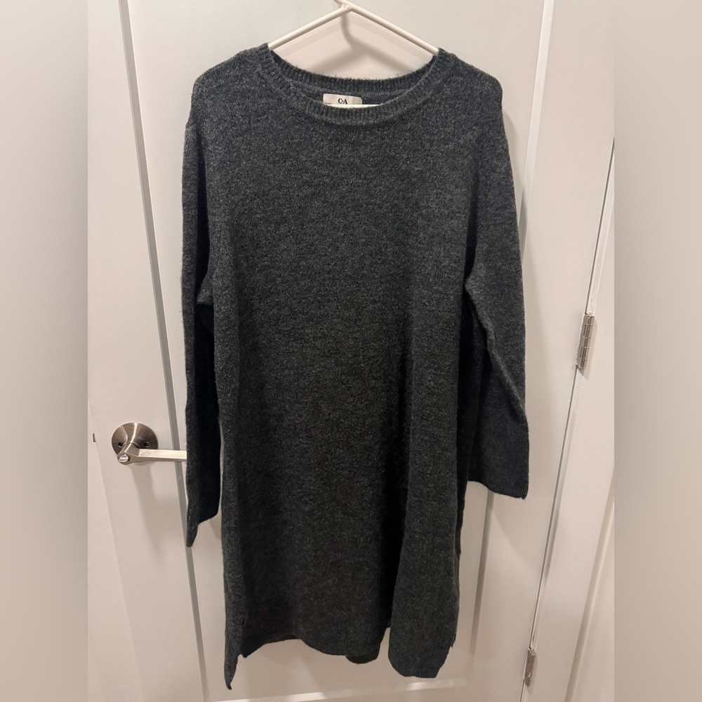 Gray Knit Sweater Dress size large